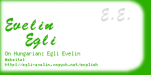 evelin egli business card